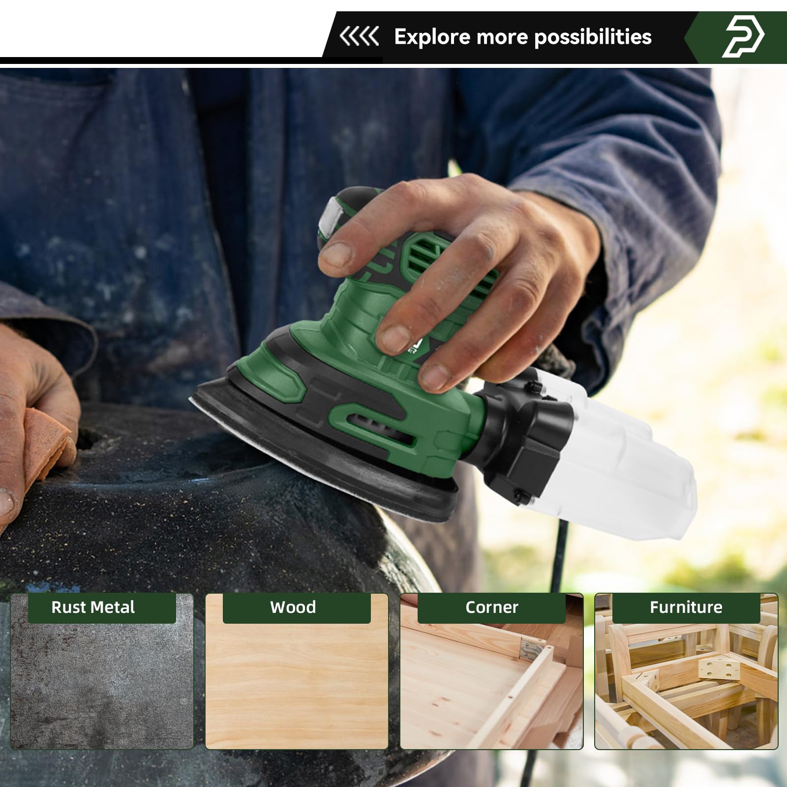 Prostormer Detail Sander - 13000RPM Mouse Sander -7 Prostormer Detail Sander - 13000RPM Mouse Sander -7