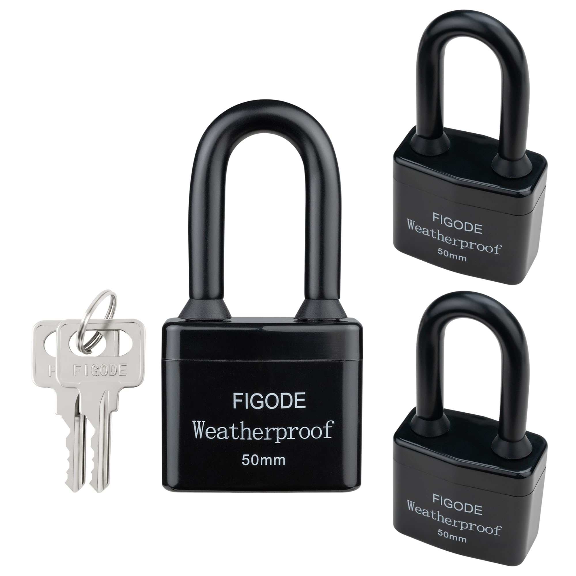 Sturdy Lock Snapklik.com : FIGODE Outdoor Waterproof Padlocks, Covered Heavy Duty ...
