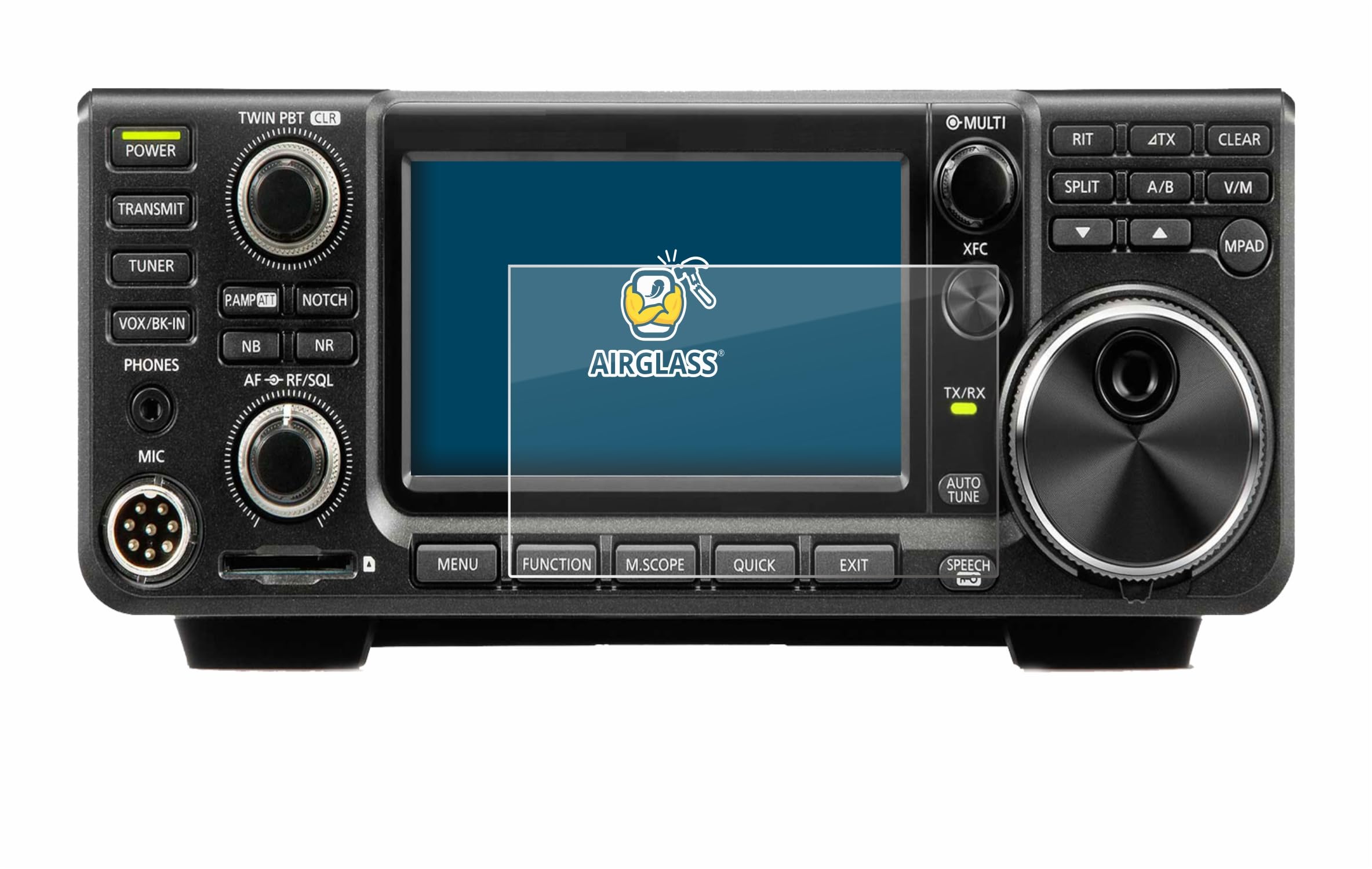 Brotect Pellicola In Vetro Ibrido Per Icom IC-7610 - Protezione Schermo 9H, Antimpronta, Made In Germany - 4