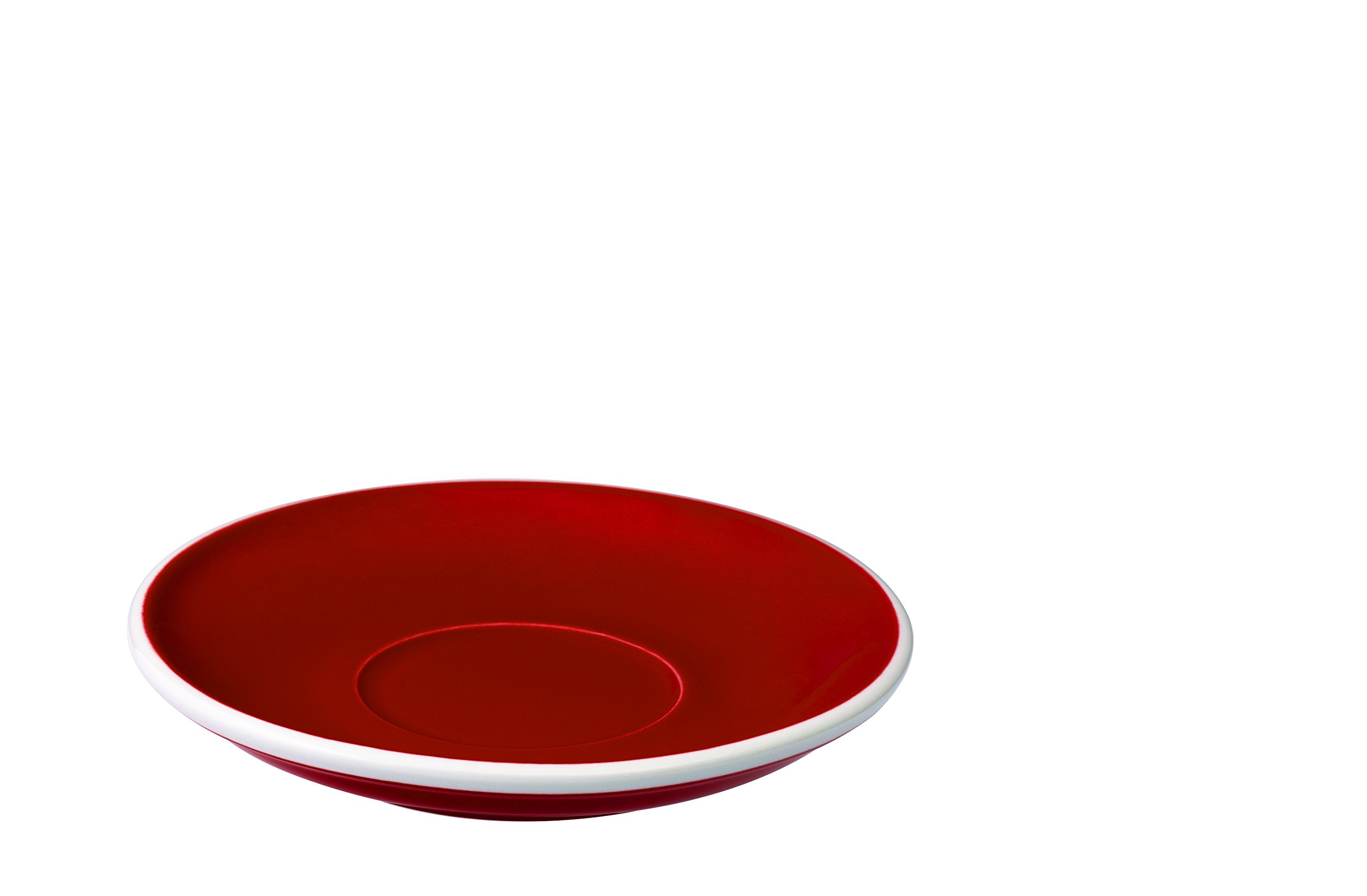 LOVERAMICS Egg 15.50cm Café Latte Saucer Red