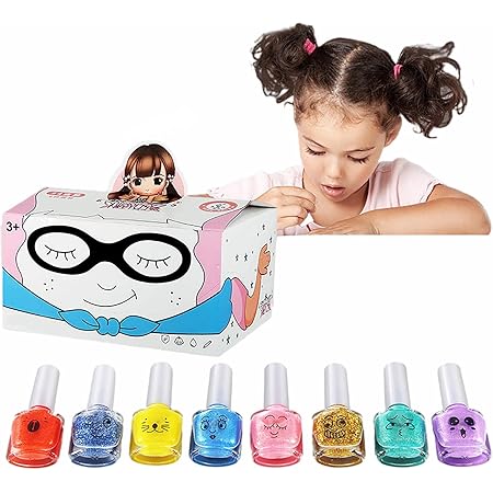 Amazon Co Jp マニキュア 子供用 はがせるタイプ ネイルポリッシュ ネイルアート用品 子供用マニュキュア Nail Polish Set 8色セット お誕生日 プレゼント用 おもちゃ