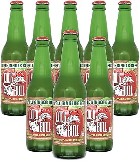 Cock n Bull Apple Ginger Beer 8 Pack 12oz Soda Bottles - Ideal Mixer for Cocktails, Mocktails, and Bartenders - Premium Quality for Perfect Mixed Drinks - Refreshing Flavor Profile- Made In USA