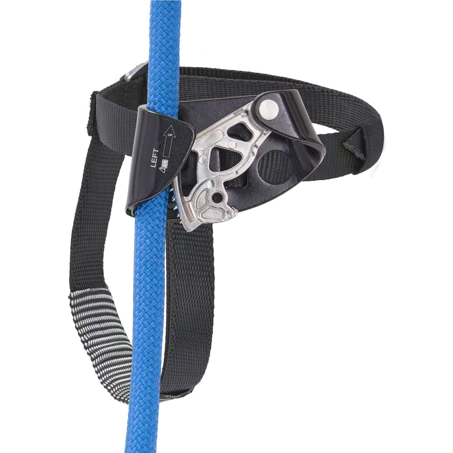 SOB Quick Step Foot Ascender Kletter- und Abseilgerät für Outdoor-Felsklettern, Baumpflege, Bergsteigen - Kompatibel mit 8-13mm Seilen