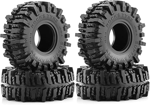 REDSPIDER 4 neumáticos RC 1.9 de altura de 4.72 pulgadas4.724 in de altura para 110 Crawler Traxxas TRX4 Axial SCX10 90047 SCX10 III AXI03007