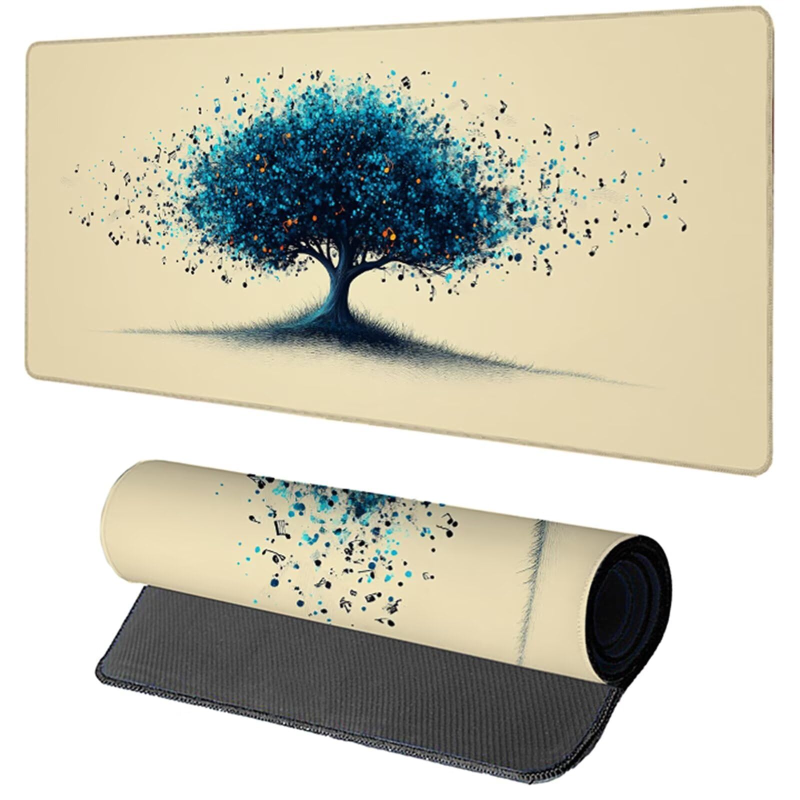 Niebieska podkładka pod mysz XXL 1200x600x3mm, podkładka pod mysz do gier, ulepszona dokładność i prędkość, wodoodporna podkładka na biurko dla graczy akcesoria do gier PC 7-5869