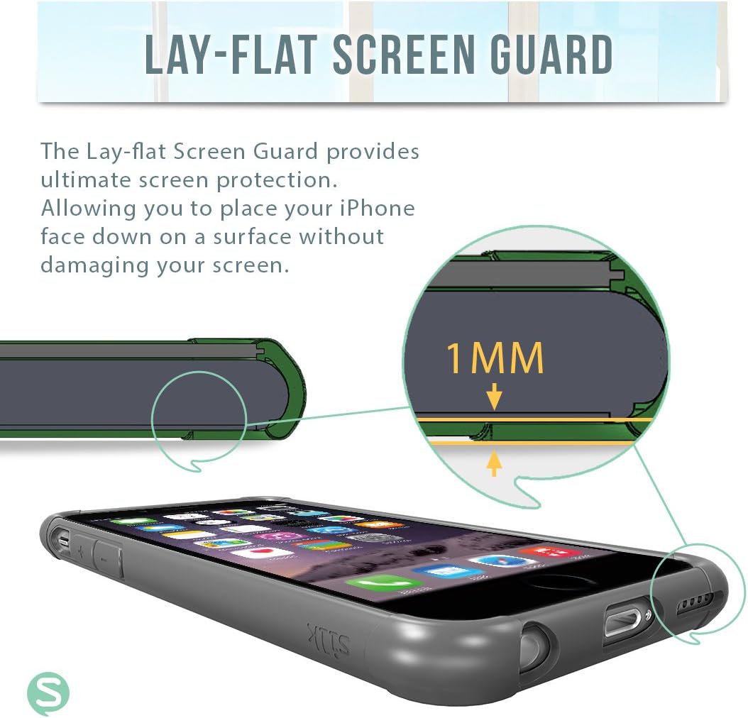 Smartish iPhone 6 Case - PureView Clear Case for iPhone 6 (Silk) - Ultra Slim Protective Crystal Clear Carrying Case (Space Gray)