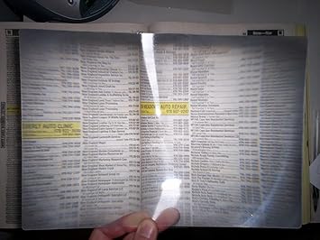 8x10" Fresnel Lens Full Page Magnifying Sheet - 2mm Thick