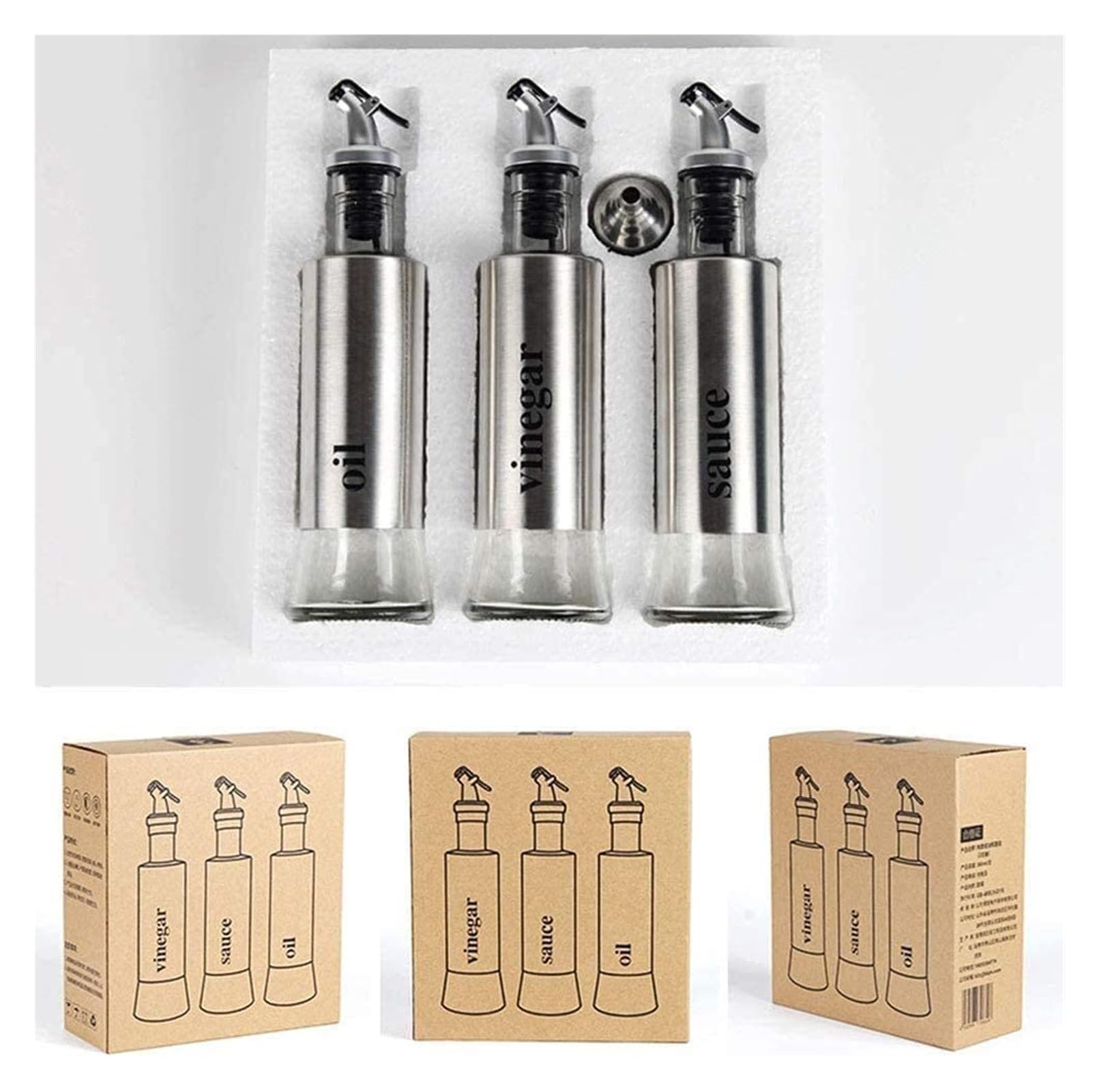 Fusto per olio con rubinetto da 15 litri giara damigiana bidone in acciaio inox 18/10 contenitore vino miele acqua