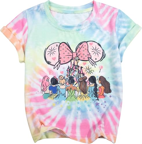 Magic Kingdom Shirt for Girls - Princess Magical Shirts Cute Graphic Kids Toddler Holiday Vacation Tee Top