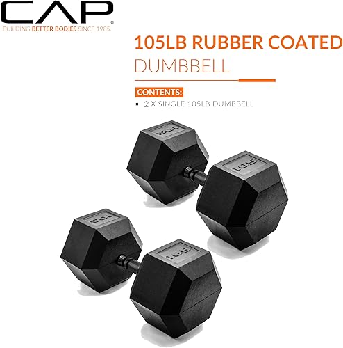 Miniatura 227 de CAP Barbell - Mancuerna recubierta Varias opciones de pares y conjuntos