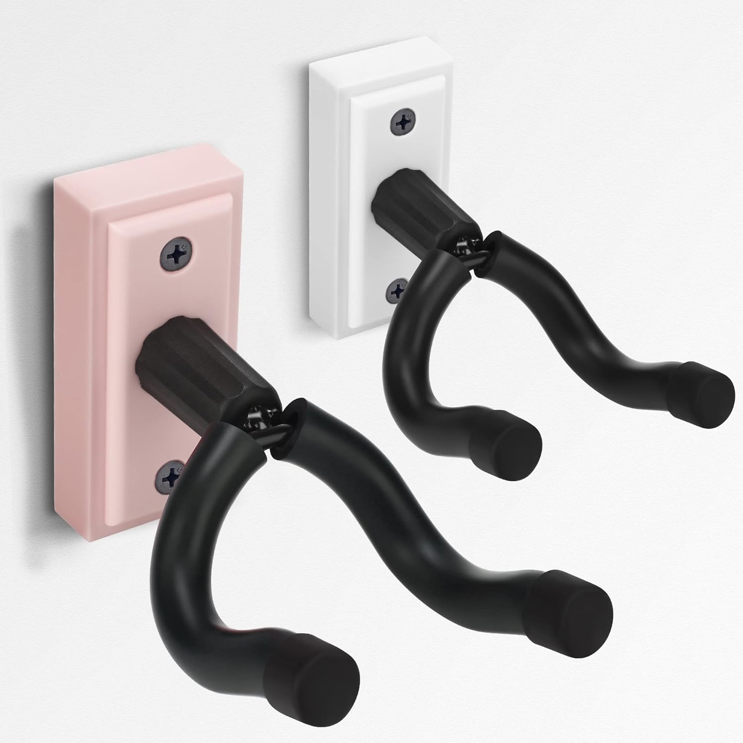 Guitar Wall Mount Hanger 2 Pack, Guitar Wall Hook Bracket Holder Stand