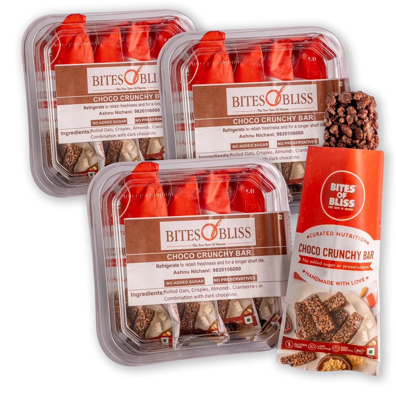 Bites of Bliss Date N Seeds Bar | Vegan Protein Bar Without Sugar | Dates, Almonds, Pumpkin, Sunflower, Flax, White & Black Sesame, Chia & Watermelon seeds | No Added Preservatives | Healthy Energy Bars | Double Pack — Amazon image 8