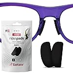 Setex Gecko Grip 1.8mm Thick Anti Slip Eyeglass Nose Pads, (5 Black Pair) USA Made, 2500 Innovative Microstructured Fibers per Nose Pad, 1.8mm x 7mm x 16mm