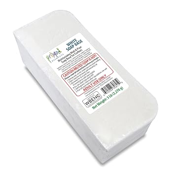 Primal Elements White Soap Base - Moisturizing Melt and Pour Glycerin Soap Base for Crafting and Soap Making, Easy to Cut, Unscented - 5 Pound