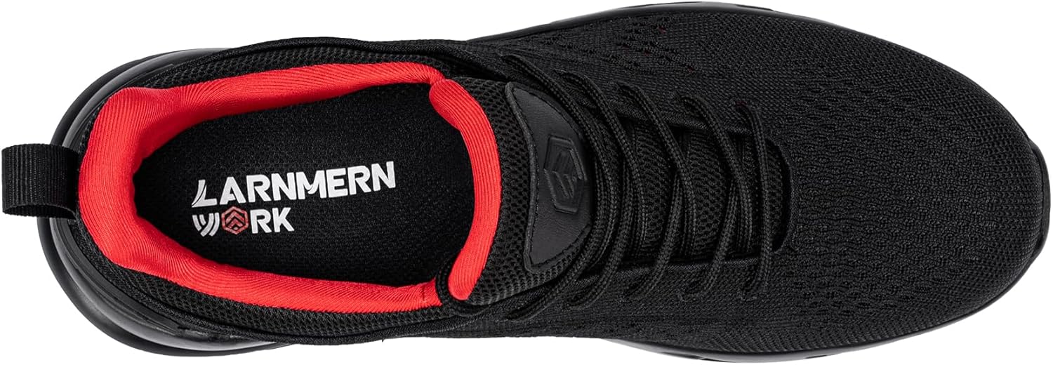 LARNMERN Men Non Slip Work Sneakers Water Resistant Food Service Zapatos Trabajo Antideslizantes Walking Shoes Waterproof Shoes Slip-on - Image 4