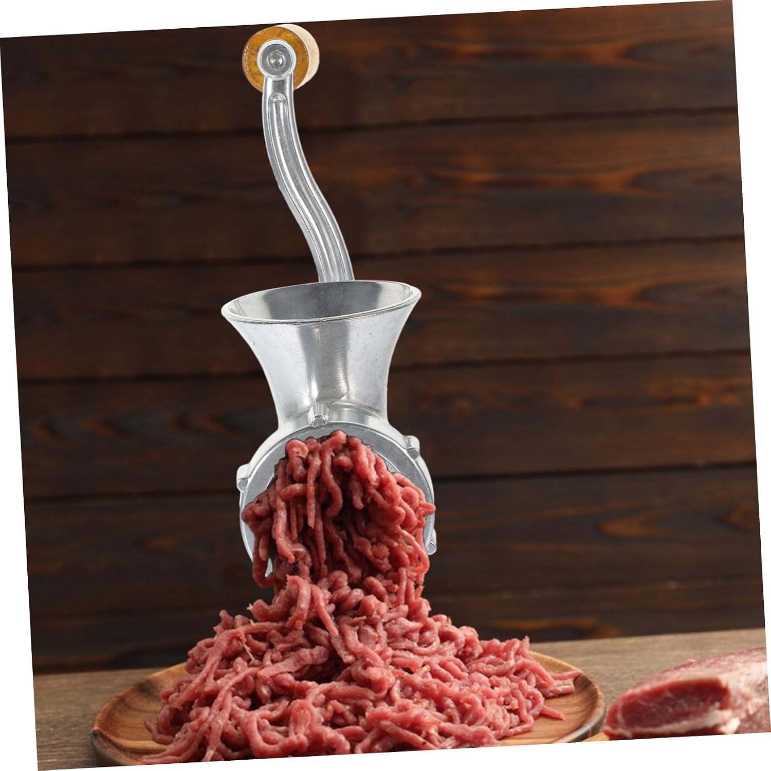 GLEAVI 1 set Manual Meat Grinder and Sausage Stuffer Vegetable Mincer Tool for Home Use Hand Operated Sausage Maker for Easy and Clean Meat Preparation