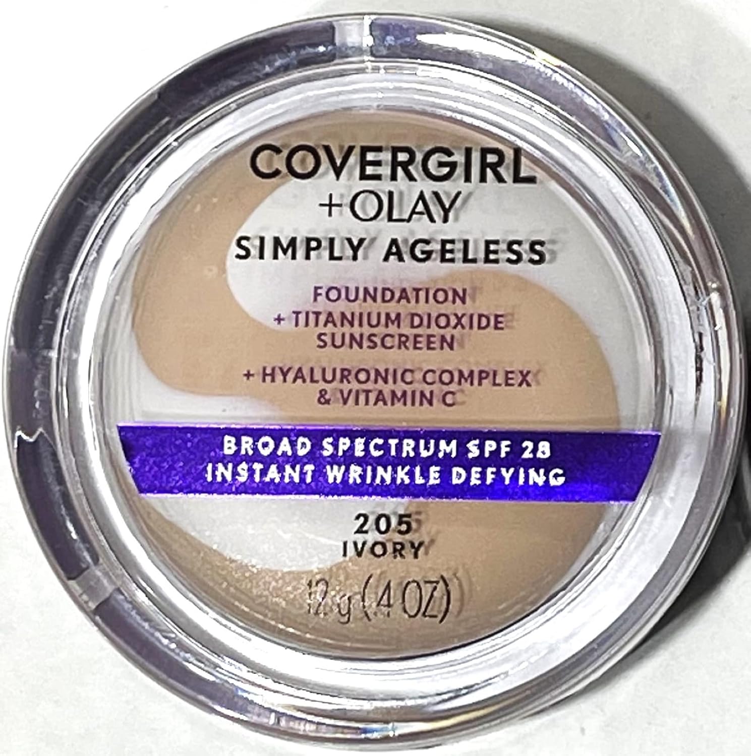 Covergirl Covergirl & olay simply ageless instant wrinkle-defying foundation, ivory, 2 count, 0.8 Ounce