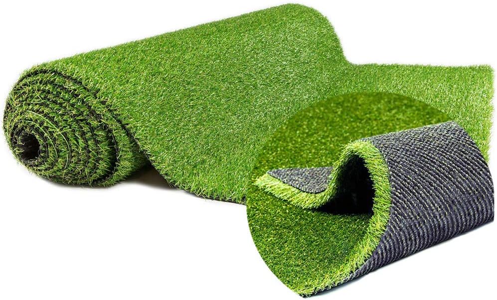 Artificial Grass Outdoor Rug 4 FT X 7 FT (28 Square FT) Synthetic Fake Turf Lawn for Patio,Balcony,Pet Mat,Indoor/Outdoor Decor 0.8inch High