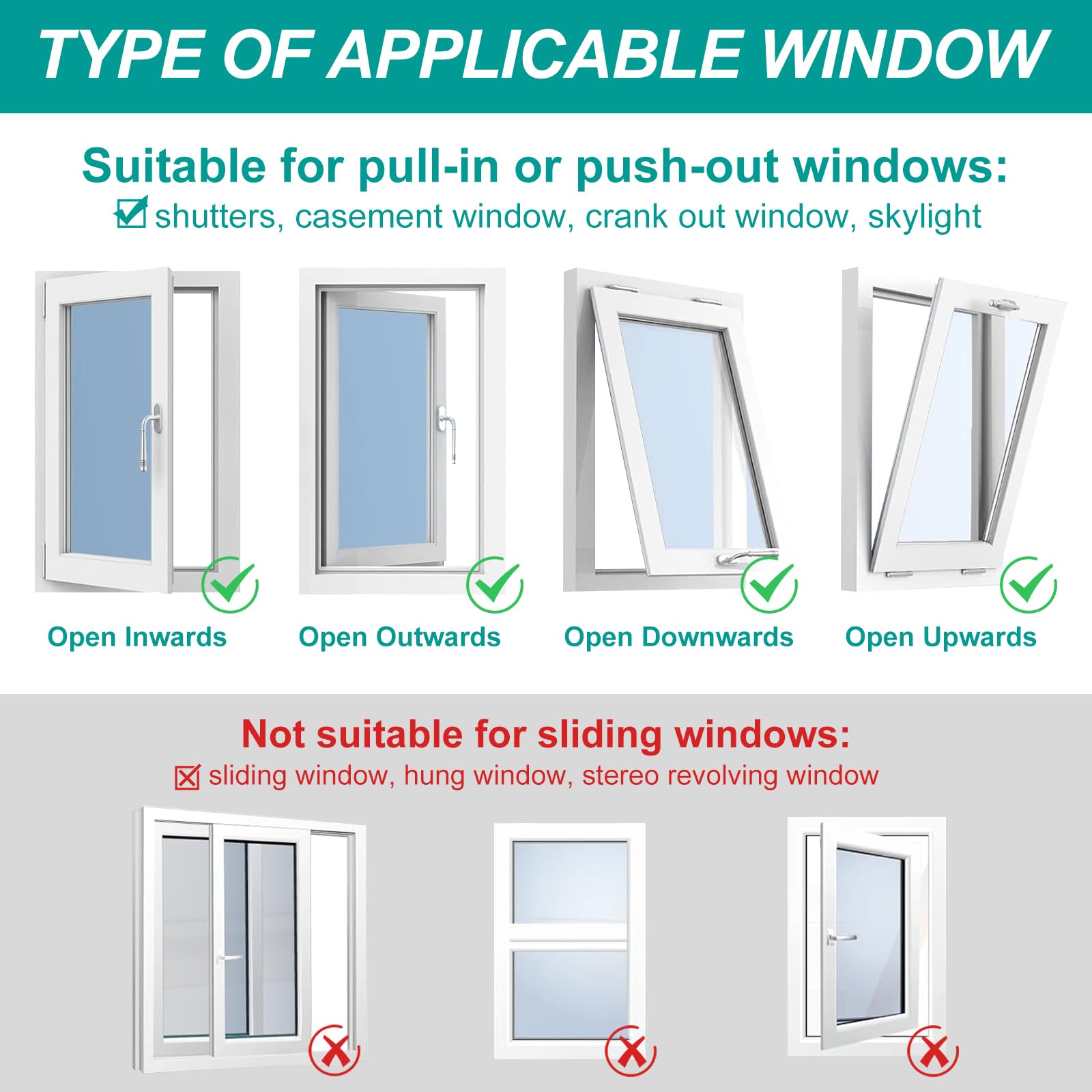 Junta para ventanas de aire acondicionado, junta Pgtc para ventanas de aire acondicionado móvil, secador de aire comprimido, adecuado para Hot Air Stop de 4 m, ventanas batientes, ventanas de techo (B
