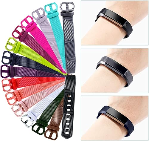 Miniatura 5 de GEAK - Pulseras compatibles con Fitbit Alta y Fitbit Alta HR, paquete de 3 pulseras de silicona suave para Fitbit Alta HR, bandas con hebilla de