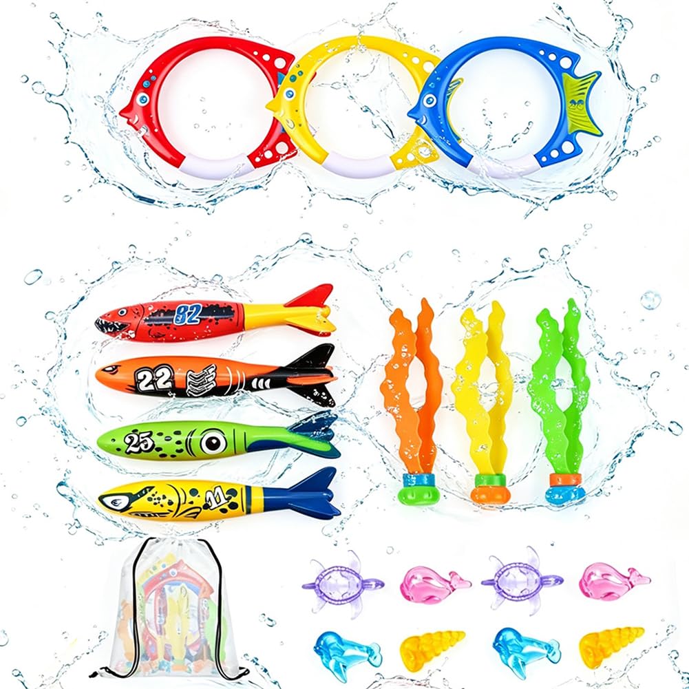 Yrpacfb Unisex Kids Green Dive Sticks, Diving Toys For Swimming Pool, Sinkers For Swimming Kids, Underwater Training Diving Game Toys For Kids Summer Swimming Pool Party Black
