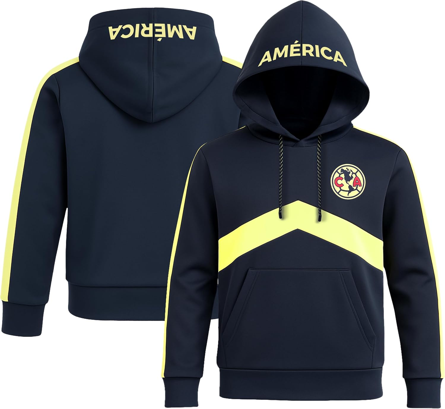 Icon Sports Official Club America Soccer Pullover Hoodie - Unisex Adult - Image 2