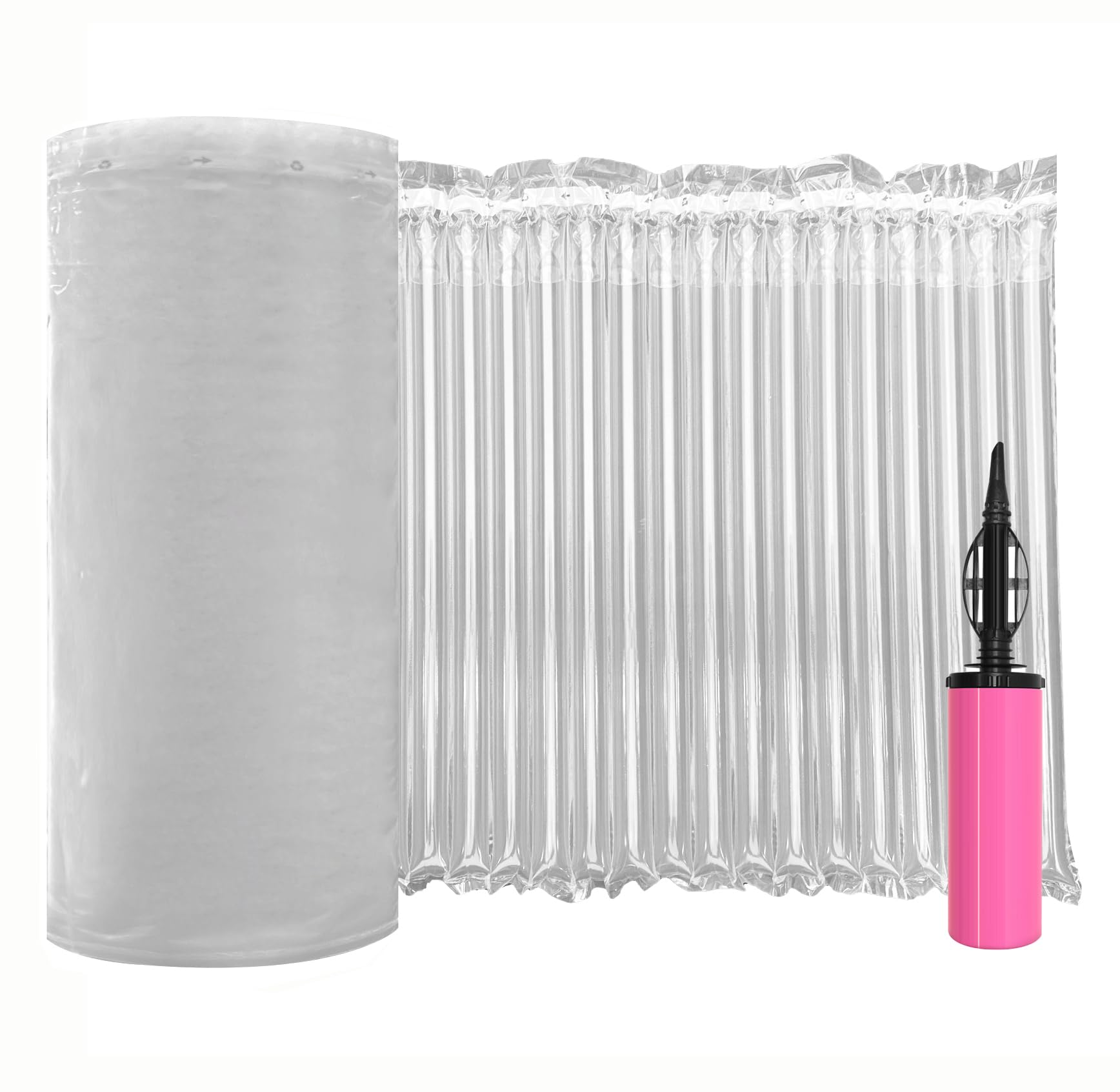 Large Bubble Cushioning Wrap for Packing, 15.75''*328' Inflatable Air Pillows for Shipping & Moving Heavy Duty Space Saving Big Box Filler, Recyclable