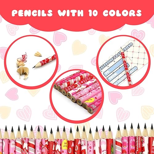 Miniatura 5 de Tarjetas de San Valentín para niños paquete de 36 lápices tarjetas de San Valentín para niños regalos de San Valentín tarjetas de San Valentín para