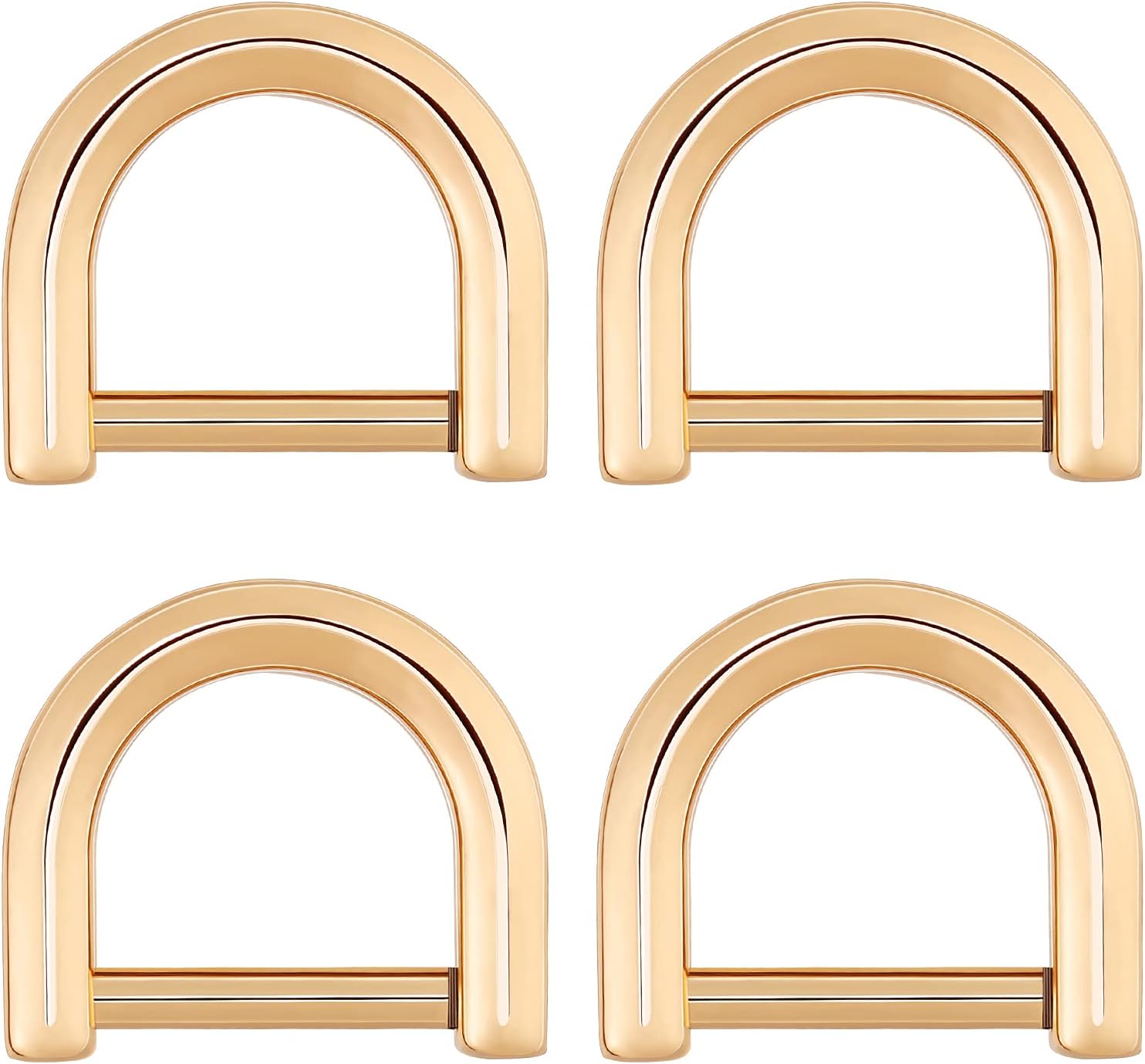 Bag Straps - Pcs | 4PCS D Rings with Closing Screw Shackle Key Holder DIY Purse Replacement Strap Clip