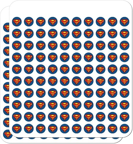 Vista 9 de Superman Classic S Shield Logo Planificador Calendario Scrapbooking Artesanía Pegatinas