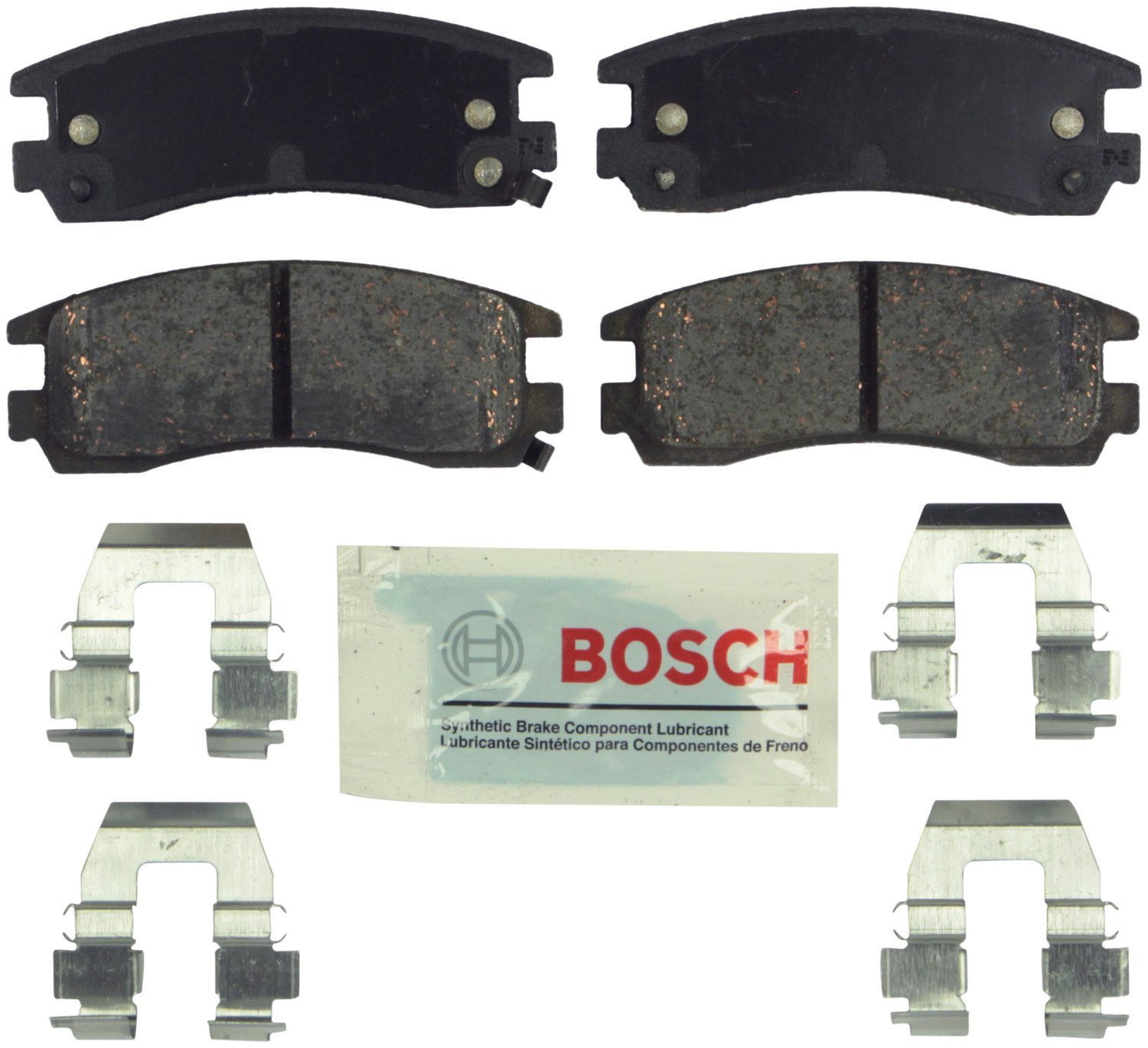 Bosch BE1324H Blue Disc Brake Pad Set with Hardware - FRONT — view 187