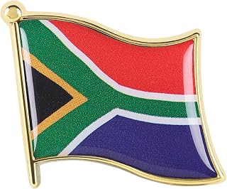 Collectible Novelty Flag Pin for Backpack, Scarf - Made From Jeweler Class Metal - Spartan and the Green Egg Explorer Pin Series - Africa