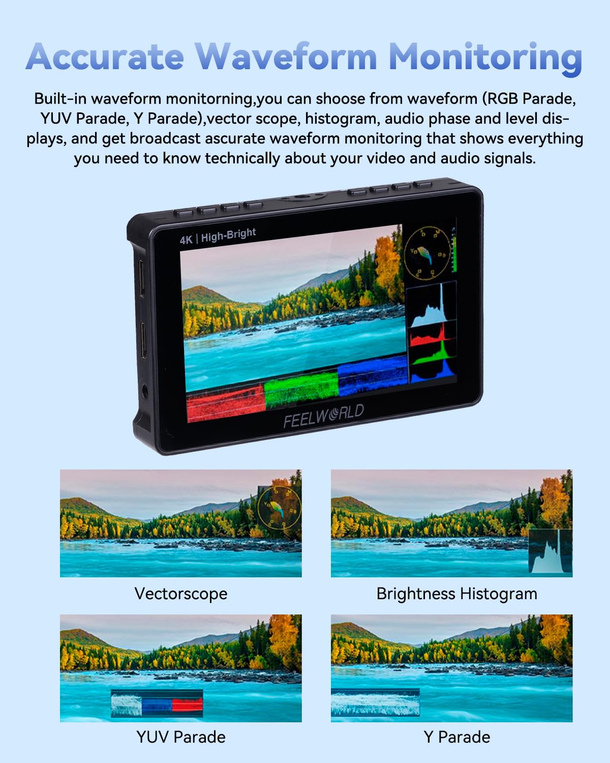 Amazon.com : FEELWORLD F5 Prox 5.5 Inch 1600nit High Bright DSLR