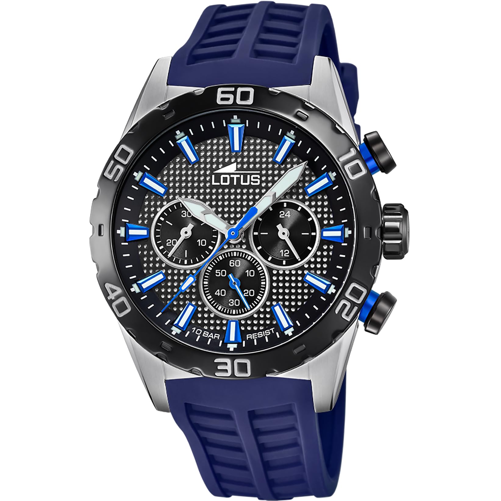 Lotus Herrenuhr Analog aus Kautschuk Blau