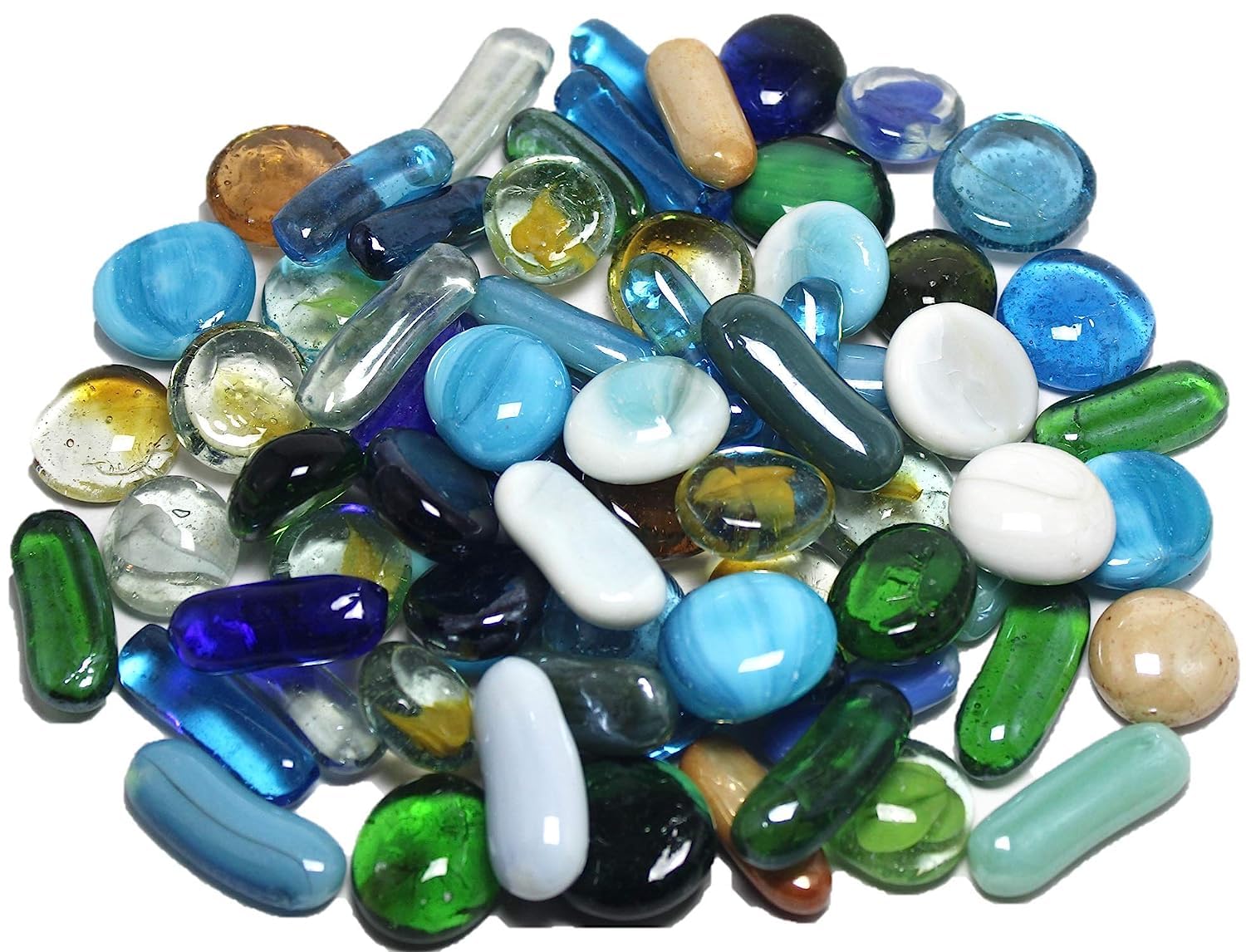 JCC Amazing Stones Decoration Glossy Fire Glass Pebbles for Aquarium Fish Tank Vase Filler Home Garden & Landscape Decoration, Glass, Mix (1990G) (B0CBHD8GPD) Amazon Price History, Amazon Price Tracker