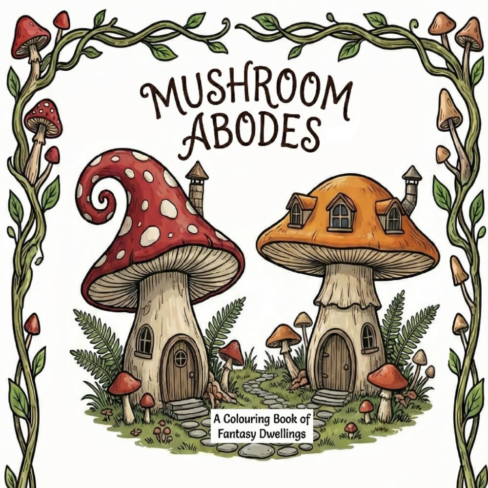 Mushroom Abodes - Colouring Book