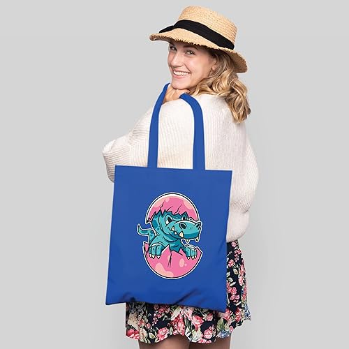 Miniatura 3 de Animal Egg Coming Out of Egg Gift for Kids and Animal Lovers Natural White Multicolor Canvas Tote Bag