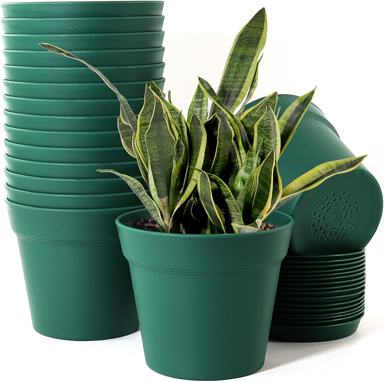 LISHONN Plastic Round Flower Pots for Home Planters, Terrace, Garden Etc | Pack of 05 | Peacock | Suitable for Home Indoor & Outdoor Gardening Plants (B0CK6VLR2D) Amazon Price History, Amazon Price Tracker
