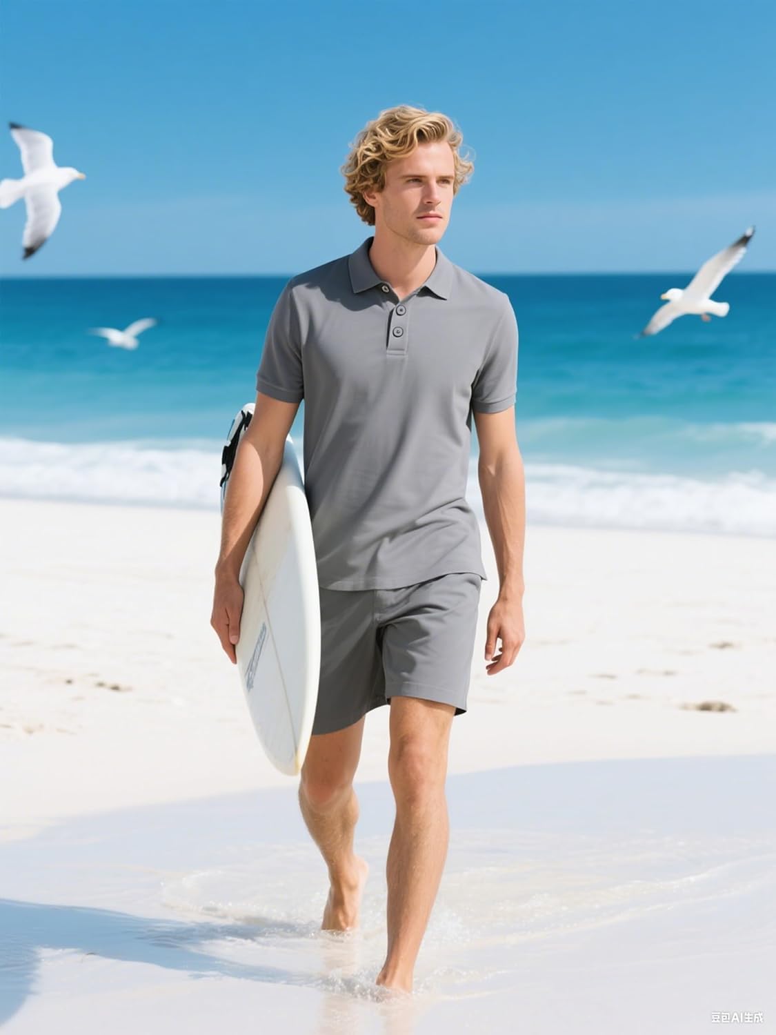 Men's 3 Pack Polo Shirts Dry Fit Moisture Wicking Performance Golf Shirt Short Sleeve for Work Athletic