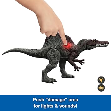 Jurassic World Epic Attack Slash Attackin Spinosaurus Dinosaur Action Figure Toy, Multiple Features