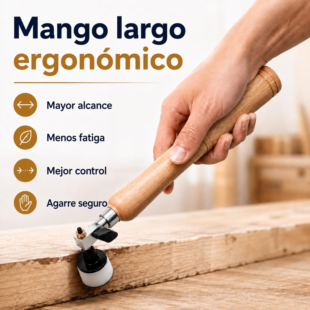 Kit de Lijadora de Cuenco de Mano, Herramientas de Lijado para Torno de Madera con Mango Largo y Cabezal Orientable, 25/51 mm Almohadillas, 50 Discos de Lijado de Grano 60-320, para Cuencos y Platos