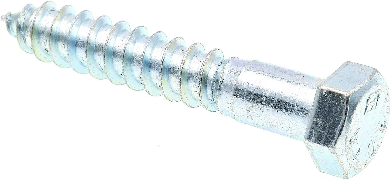 Prime-Line 9056847 Hex Lag Screws, 1/2 in. X 3 in., A307 Grade A Zinc Plated Steel, 50-Pack Prime-Line 9056847 Hex Lag Screws, 1/2 in. X 3 in., A307 Grade A Zinc Plated Steel, 50-Pack