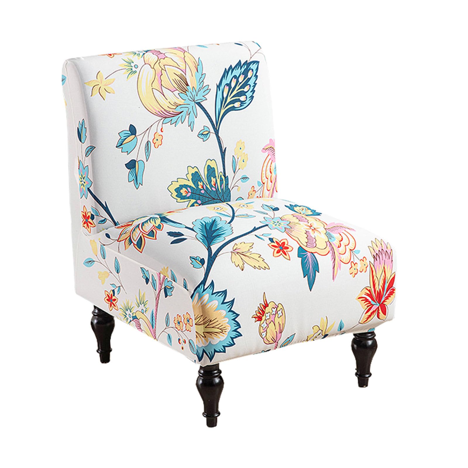 Stretch Armless Accent Chair Cover Slipcover - 1 Piece - Washable Furniture