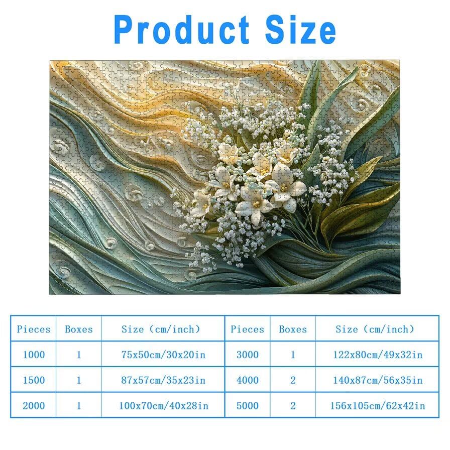 Puzzle 1500 Piezas Flor para Adultos, Puzzle Paisajes de Madera con Caja Regalo para Adultos, Rompecabezas Desafiante para Toda la Familia, Rompecabezas para Regalo Mujer y Home Decoration, -5713