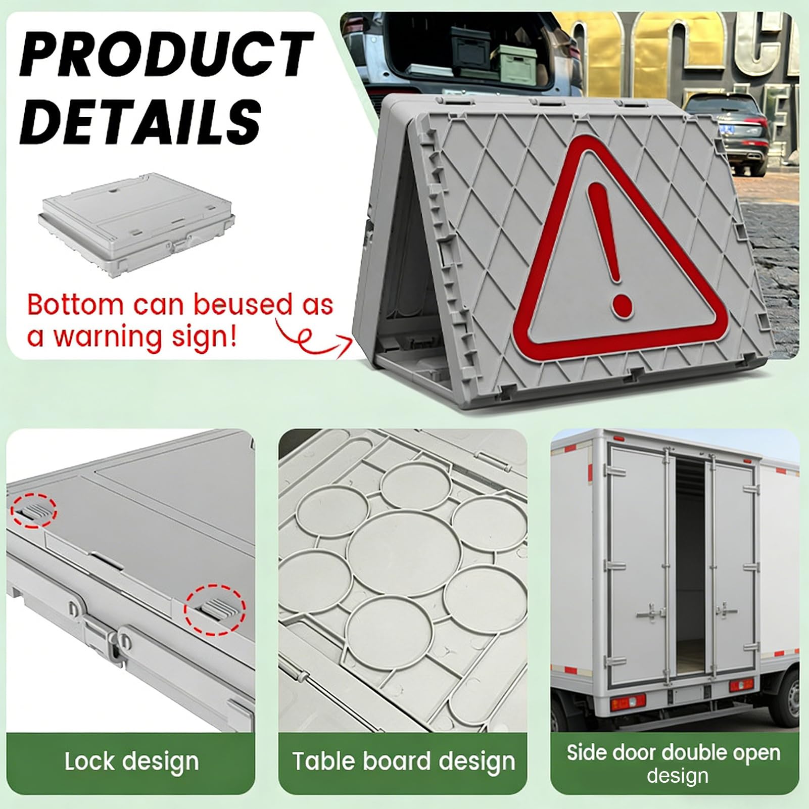 Duży Kosz Piknikowy Z Rękojeścią Organizer Przechowawczy Składany