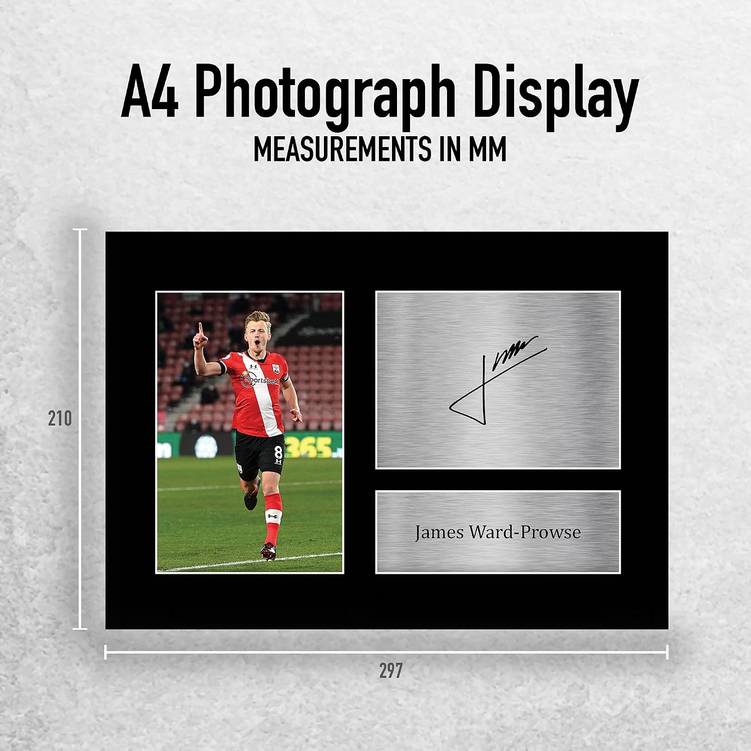 HWC Trading A4 James Ward-Prowse Southampton Gifts Printed Signed Autograph Picture for Football Fans and Supporters - Image 3