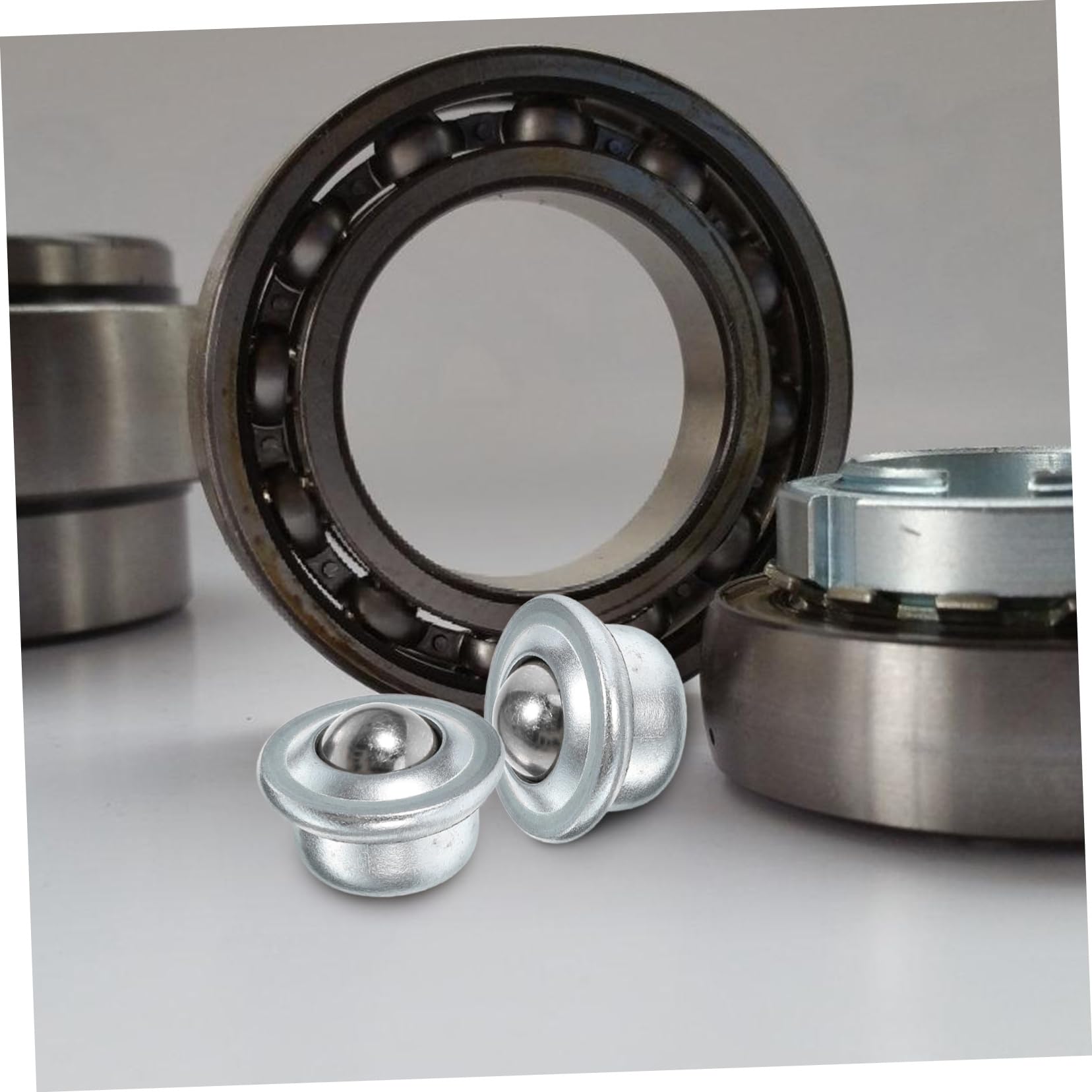 OSOLADY Universal 10pcs Roller Ball Bearings Steel Ball Caster Wheel for Furniture Sturdy Easy to Install