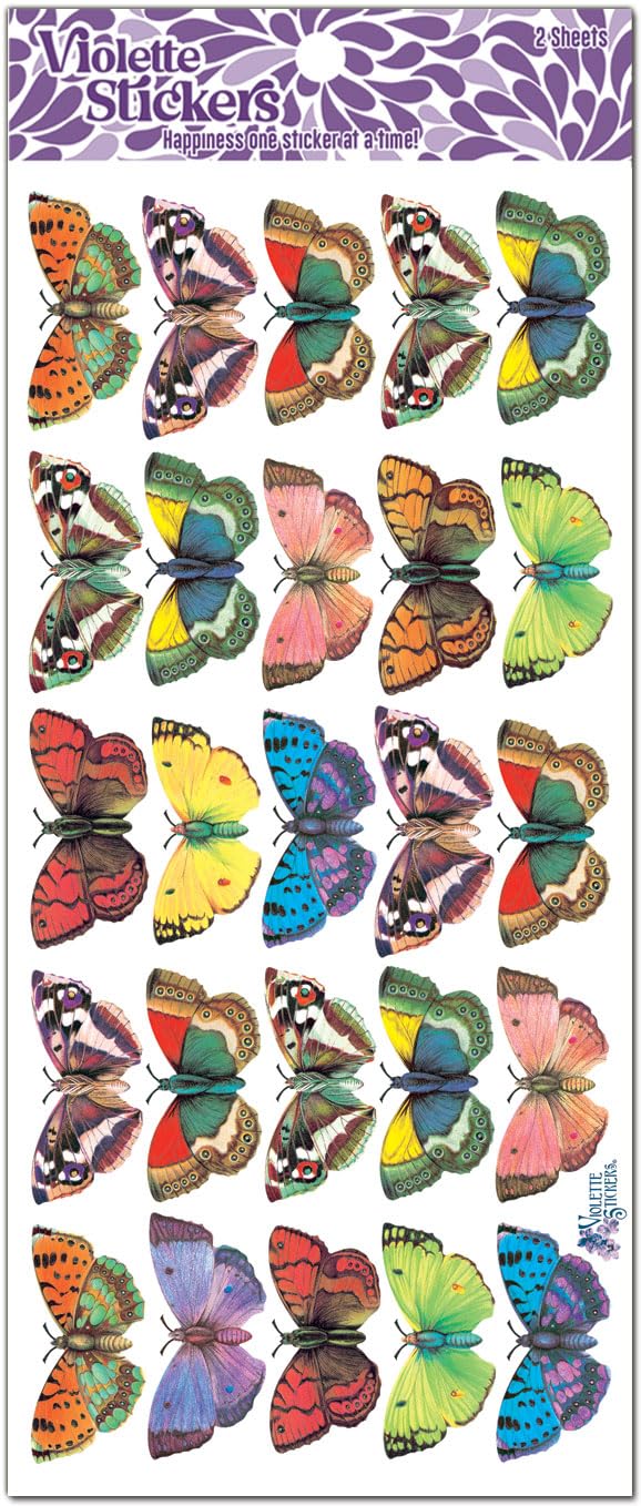 Violette Stickers 25 Classic Butterflies