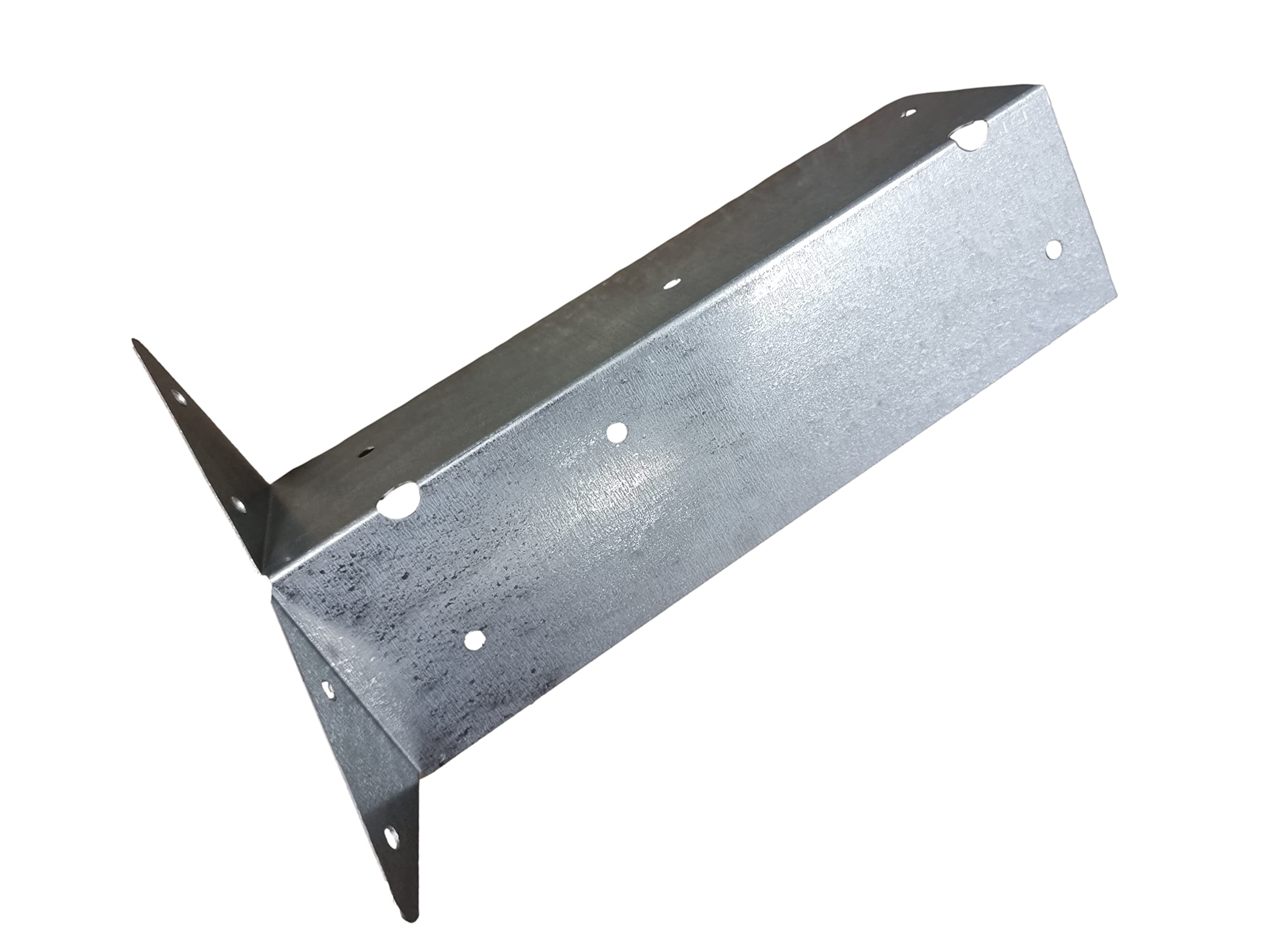 Llb Silver Pack Of 8 Arris Rail Brackets Fence Post Support Fencing Bracket Galvanised 9Inch (225Mm)