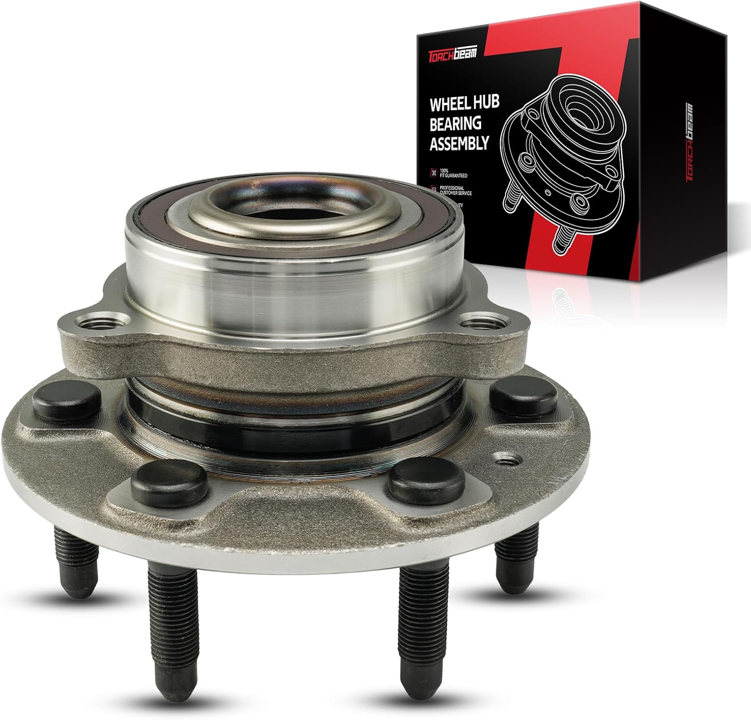 Torchbeam 515197 4WD Front Wheel Hub Bearing Assembly for 2019-2022 Chevy Silverado 1500, 2019-2022 GMC Sierra 1500, 2021-2022 Chevy Tahoe, 21-22 GMC Yukon